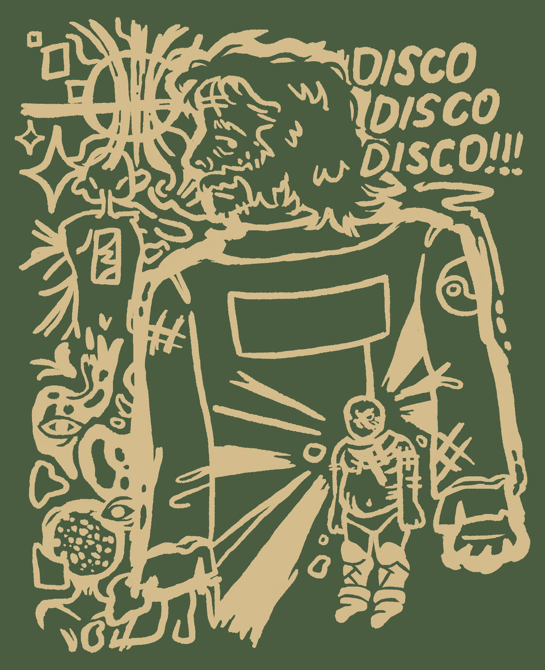 disco elysium screenprint design