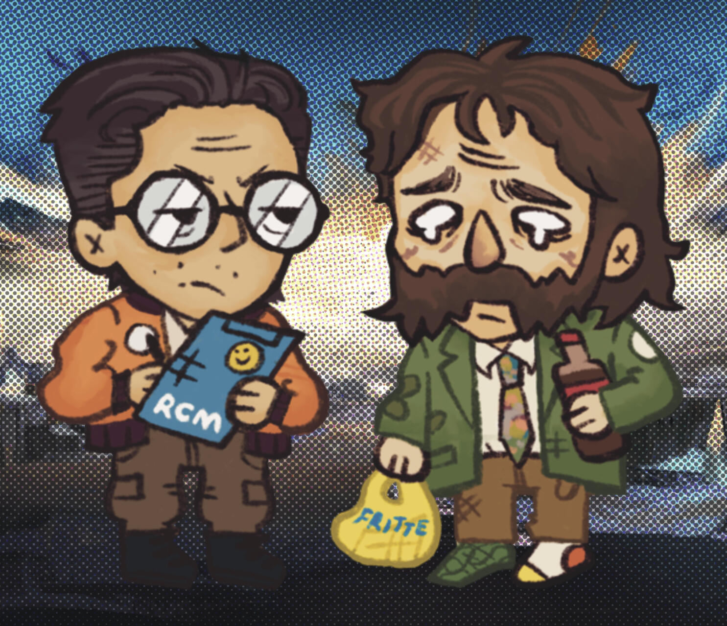 disco elysium keychains