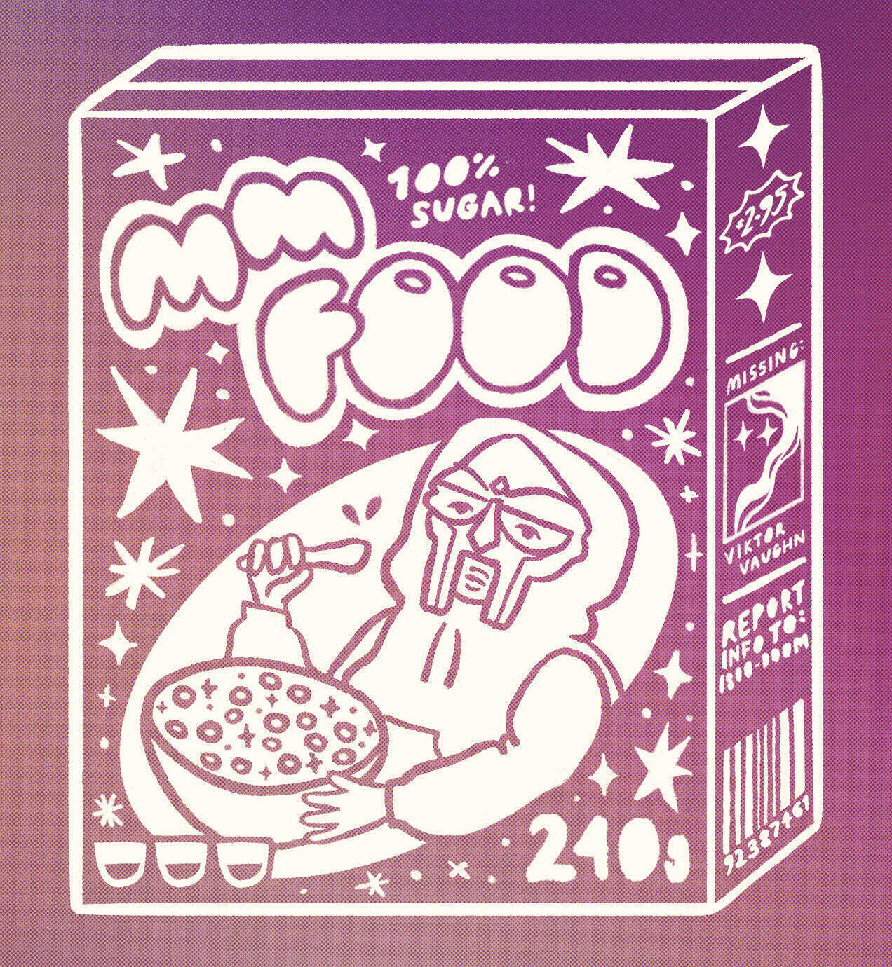 MF DOOM screenprint design